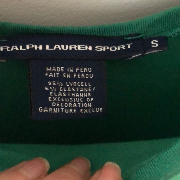 RALPH LAUREN SPORT long sleeve basic tee Sz Sm - Picture 3 of 3